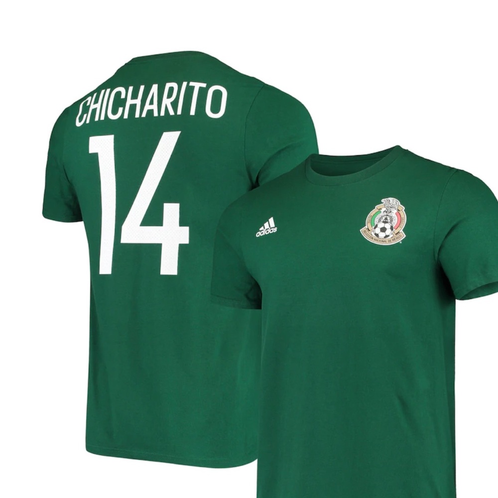 Chicharito Mexico National Team adidas Name & Number T-Shirt - Green